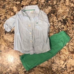 Carters Blouse and Pant Matching Set